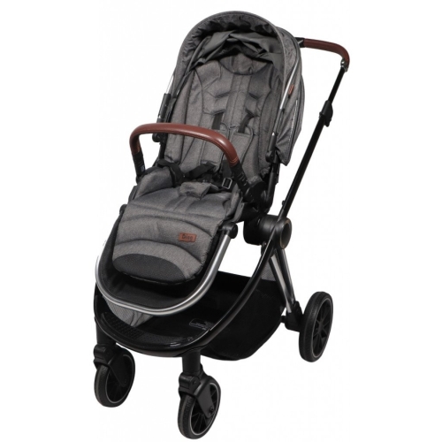 Ding Fenix Kinderwagen Grijs met Zilver